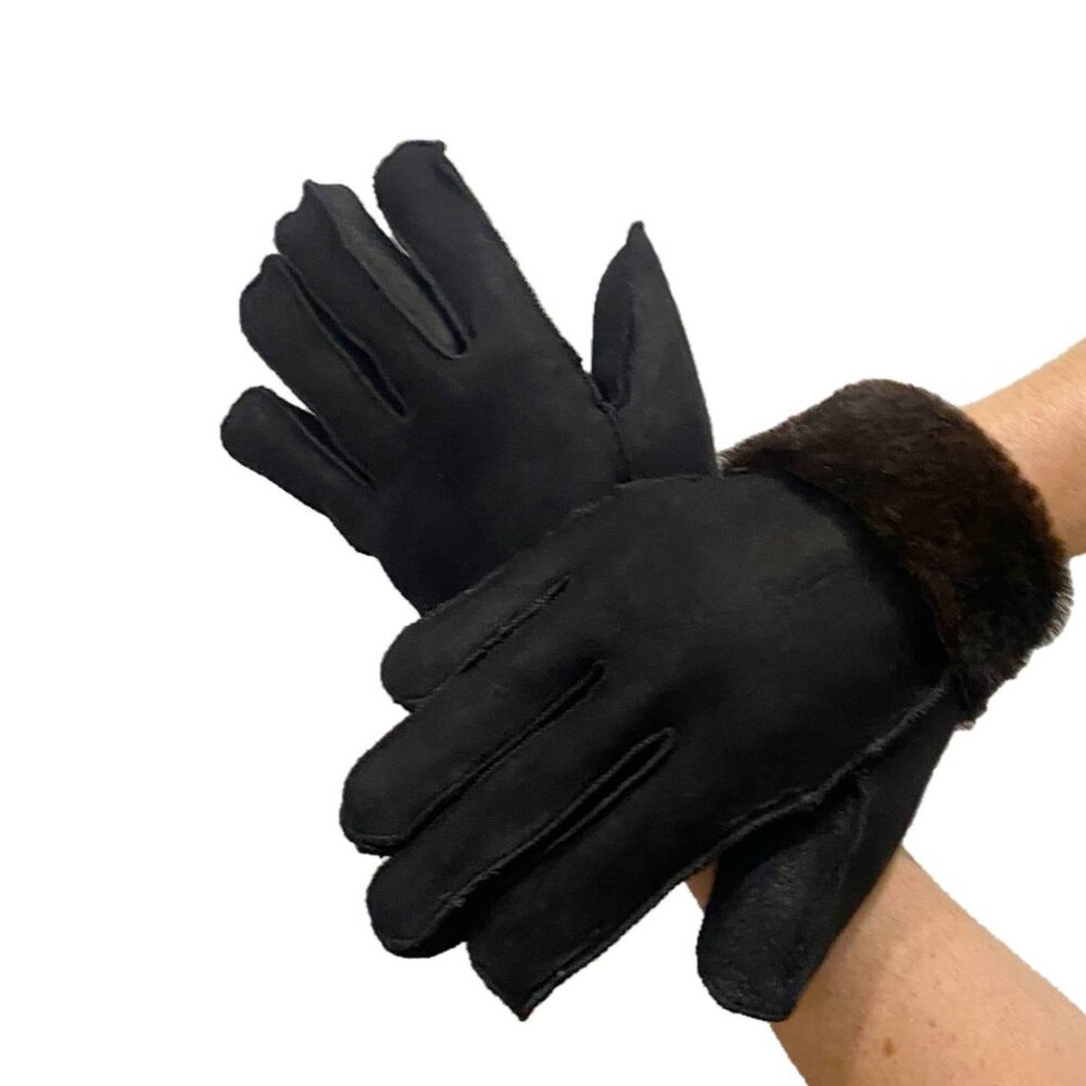 Unisex Premium Shearling Sheepskin Leather Gloves